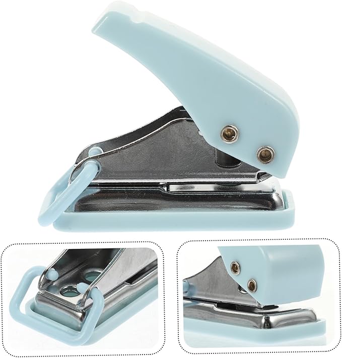 Punch Stapler Compact Desktop Stitcher for Home School and Office Use Convenient and Portable Design with Tail Hanging Ring for Adults