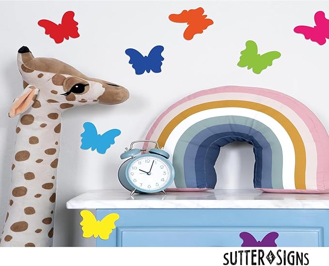 Paper Butterfly Cutouts 108pcs | Cut Out Shapes for Bulletin Board, Classroom, Decorations, Crafts