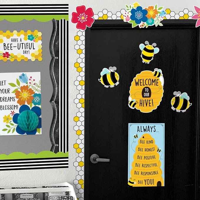 CTP Bees 6" Cut-Outs Learning Décor Accents for Classroom (Creative Teaching Press 10625)