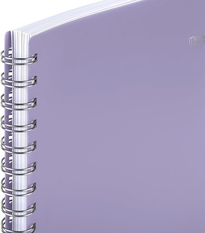Mead Planner 2026-2027 Weekly & Monthly Academic 15-Month April-June, 8.5" x 11", Lilac (CAW62019)