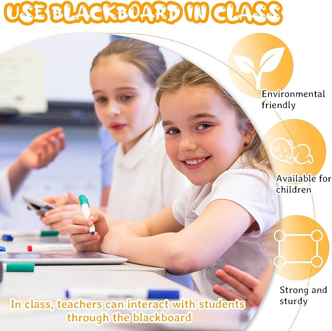 Chinco 36 Pcs Small Slate Chalkboard Mini Chalk Board with Frames Mini Board Signs School Supplies for Classroom Home Office (13cmx10cm,Wood)