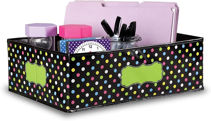 Teacher Created Resources Chalkboard Brights Storage Bin (TCR20765)