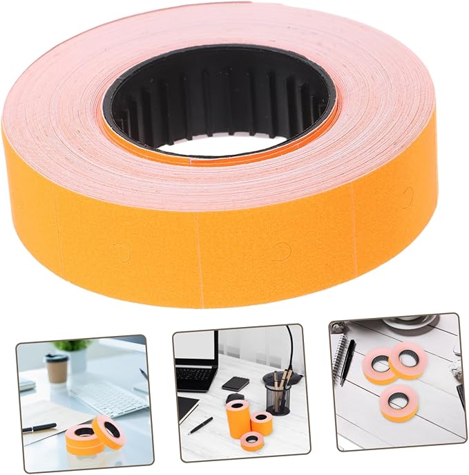 jojofuny 10rolls Efficient Pricing Labels Roll for Labeler Retail Sticker Paper Easy to Apply for Supermarkets Malls Factories