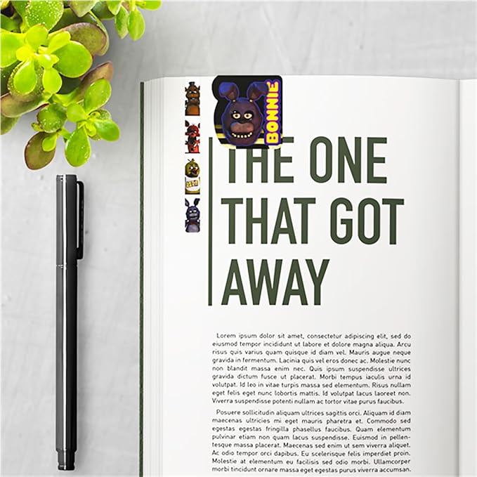 Five Nights at Freddy's Bookmark Set - Bundle 6 Bookmark Page Clips of Freddy, Bonnie, Chica, Foxy Plus Stickers | FNAF School Supplies for Kids
