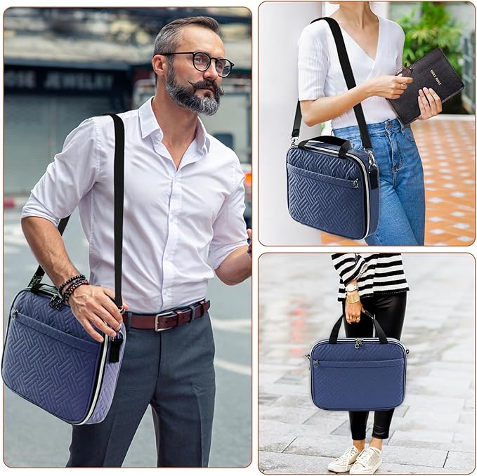 Aplufine Large Bible Case for Women-Bible Covers-Bible Carrying Case-Book Bags and Totes for Women with Detachable Shoulder Strap, Bible Gift