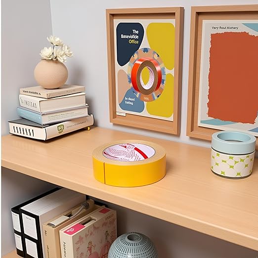 Double Sided Tape Heavy Duty,Extra Large Universal High Tack Mounting Tape, Strong Wall Adhesive Strips Fiberglass Mesh, Sticky Resistant Clear Tape,Picture Poster Decor, Adhesives and Fasteners