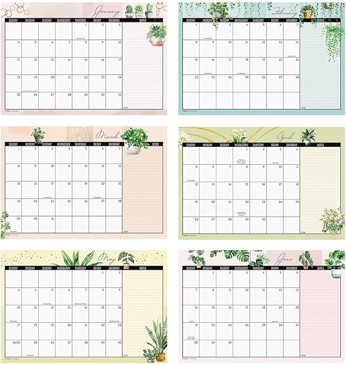 Current 2026-2027 Plants Desk Calendar Pad, 11-Inch x 16-1/4-Inch Size, Large 24-Month Bookstore-Quality Calendars for Kitchen & Office