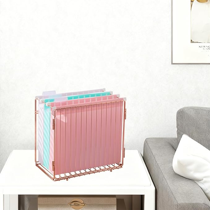 Y YOMA Extra Capacity Plastic Hanging File Folders Letter Size, 6 Pack, 2" Expansion Heavy Duty Hanging Folders with Tabs for Filing Cabinet, Home and Office, Pastel Color