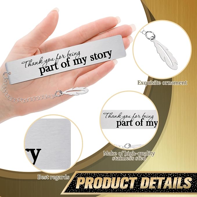 Skyygemm 16 Set Retirement Gifts Favors for Guests Retirement Bookmarks with Thank You Cards and Organza Bags Party Gift Set for Guests Souvenirs