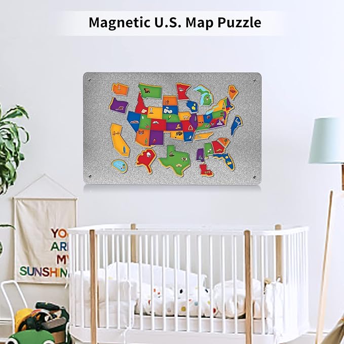 17.7" x 11.8" 2 Pack Metal Magnetic Board - Magnet Bulletin Board to Display Magnetic Letters Numbers Animal, Poetry, Spice Jars, Notes, Photos, Suitable for Wall, Refrigerator, Cubicle, Cabinet