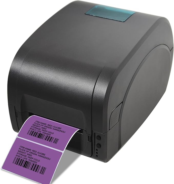 Hybsk 3x2 inch Color Direct Thermal Labels for Shipping, Barcodes, Address, Compatible with Rollo Label Printer & Zebra Desktop Printers (3"x2",Purple)