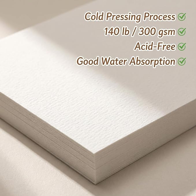 60 Pcs Watercolor Paper Blank Bookmarks with Hole 140 lb/300 GSM Watercolor Bookmarks for DIY Classroom Projects Crafts and Gift Tags 5.9 x 2 Inches