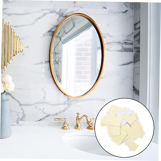 ULTECHNOVO 100pcs Double Sided Tape Mounting Sticky Tape Adhesive for Hangers Mirrors