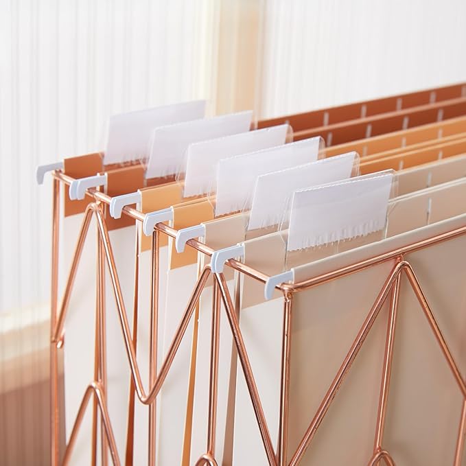 Y YOMA 18 Pack Gradient Hanging File Folders Letter Size Decorative Hanging Folder Pretty File Folder Organizer for Filing Cabinet Office Home with 1/5-Cut Adjustable Tabs, Sunny Orange
