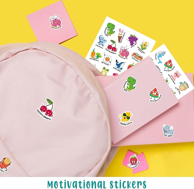 800PCS Fun Stickers for Kids, Positive Stickers for Kids Classroom, Classroom Prizes Elementary, Removable Teacher Stickers for Grading and Rewards