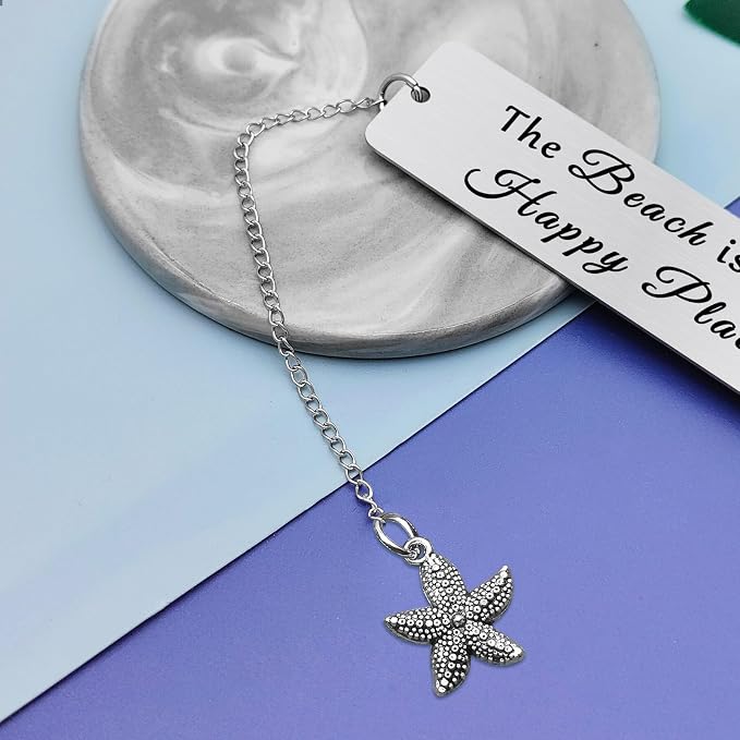 Vadaka Beach Lover Gift Bookmark Beach Gifts for Women Girls Beach Theme Bookmark Gift Vacation Gift Summer Beach Gift for Beach Lover Graduation Gift for Sister Friends Teens Boys Student