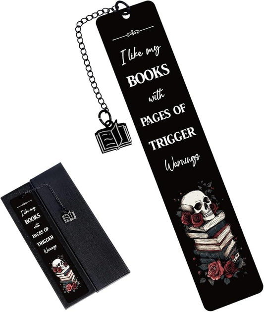 Dark Romance Bookmarks Gifts, Funny Bookmarks for Women Friends Girls, Spicy Gothic Book Marks for Book Lovers Reader Bookworm, Halloween Thanksgiving Christmas Birthday Gag Gift