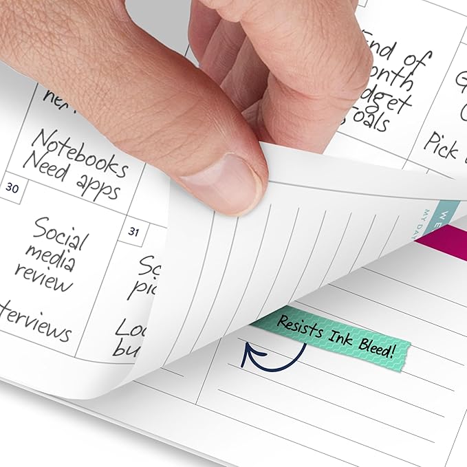 AT-A-GLANCE Planner 2026-2027 Weekly & Monthly Academic 12-Month July-June, 5-1/2" x 8-1/2", Simplified by Emily Ley, Happy Stripe (EL49-200A)