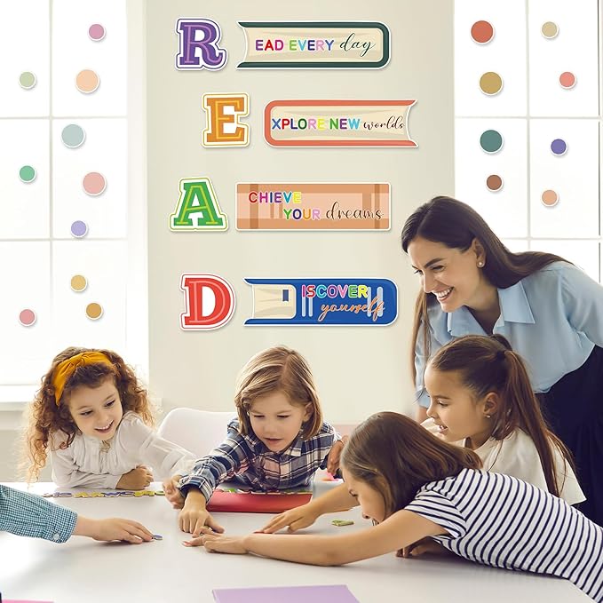 Classroom Door Decor, Read Bulletin Board Decorations Set,Classroom Wall Decor for Elementary Middle School Teacher Supply (Read)