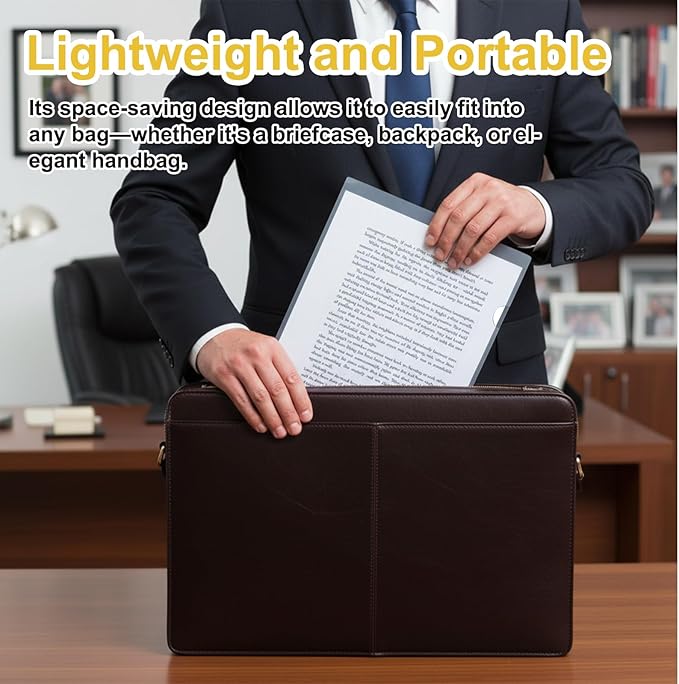 100 Pack Plastic Clear Document Folders, Clear Folders for Document | L-Type Folder Copy Safe Project Pockets, A4 Paper Sleeves Folder in Transparent with 60 Pieces Index Tabs for Office