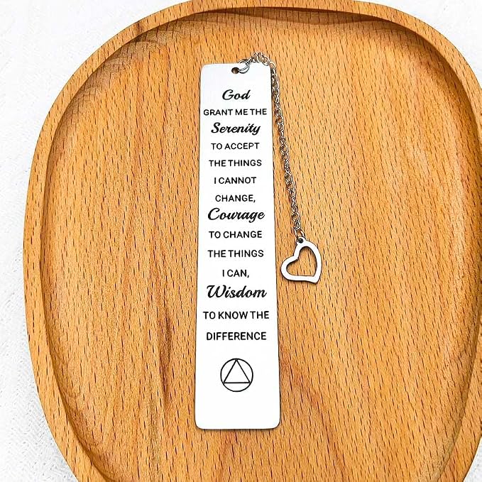 Serenity Prayer Gifts Bookmark for Men Women God Grant Me the Serenity Book Marks Religious Christian Gift Sobriety Gifts Bookmarks for Women Men Get Well Soon Recovery Gifts