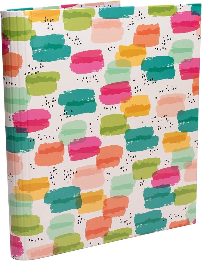 Pukka Pad, Carpe Diem Preloaded Rollbound Ringbinder – 12.4 x 10.8in – Includes Index, Personal Details, Planner Pages – Comes Preloaded with 5-Part Dividers – Standard 3-Ring Mechanism - Colorwash