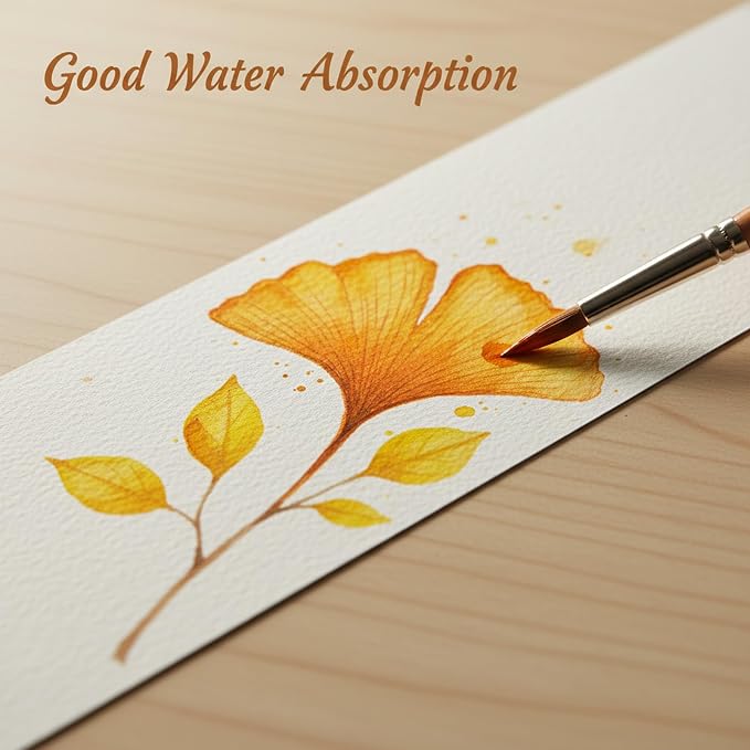 60 Pcs Watercolor Paper Blank Bookmarks with Hole 140 lb/300 GSM Watercolor Bookmarks for DIY Classroom Projects Crafts and Gift Tags 5.9 x 2 Inches