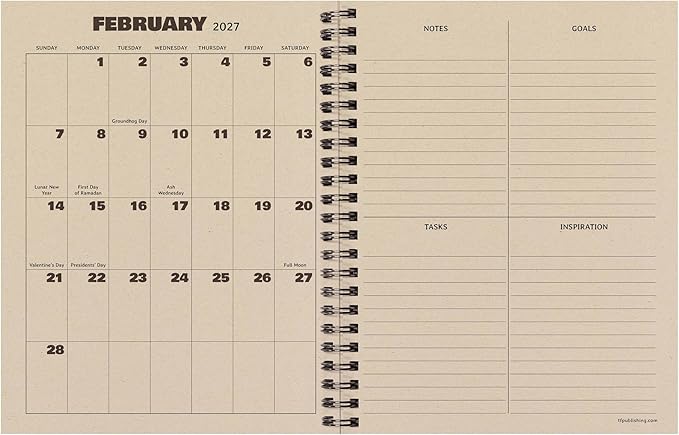 TF Publishing July 2026 - June 2027 Green Forest Medium Weekly Monthly Planner - 12 Month Academic Planner 2026-2027 with Durable Cover, Thick Uncoated Paper and Planning Stickers - 6.5 x 8in