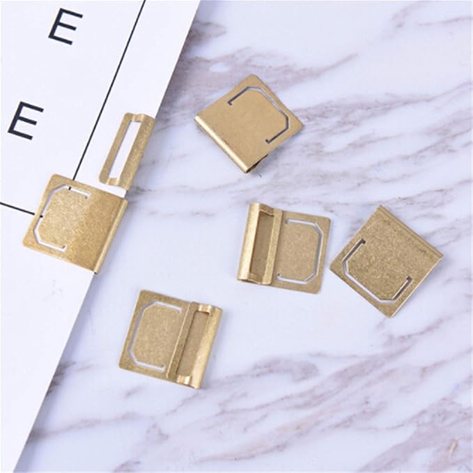 6pcs Airlove Retro Brass Journal Clips & Planner Clips, Mini Planner Bookmark & Index Label Clip – Ideal Stationery Gift for Readers/Students