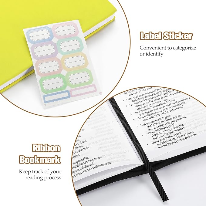 Moko Book Cover, Stretchable Reusable Jumbo Book Cover Protector for Textbook Hardcover Books up to 9 x 11 in, Fabric Books Sox, Back to School Supplies, 7 Pcs