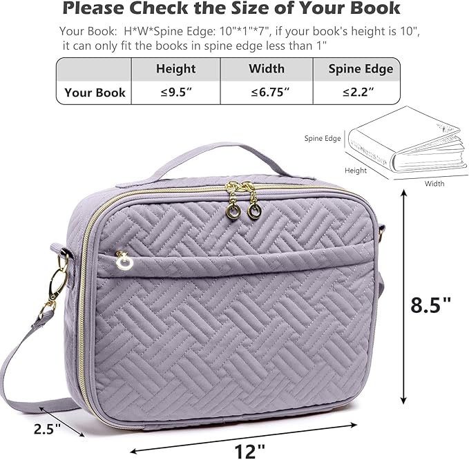IMAGINING Bible Cover for Women - Stylish Large Bible Covers - Bible Case with Handles - Bible Bag Journal Case - Bible Carrying Case for Women - Bible Gift - Book Protector for Book Lovers