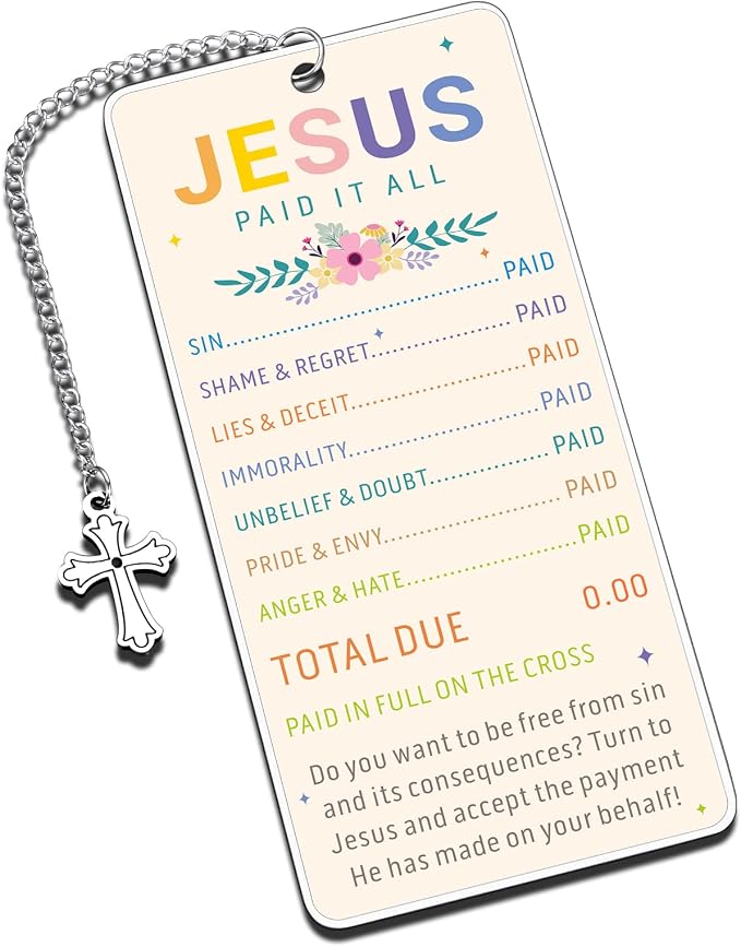 First Communion Gifts for Girls Jesus Bookmark for Women Her Christian Baptism Confirmation Gifts for Teen Girls Bible Accessories Bible Study Religious Catholic Bookmark for Women Jesus Easter Basket