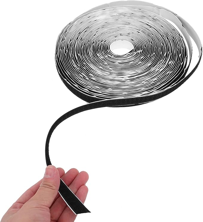 1roll Self-Adhesive Hook and Tape Heavy Duty Versatile Adhesive Strips for Use Material Easy to Apply and Remove for Crafting and Organization