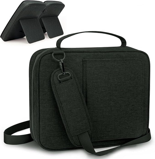 Bible Covers for Men & Women, Bible Case Carrying Church Bag with Book Stand, Bible Bag with Handle, Zipper and Multi-Pockets for Scripture Study Bible Protector