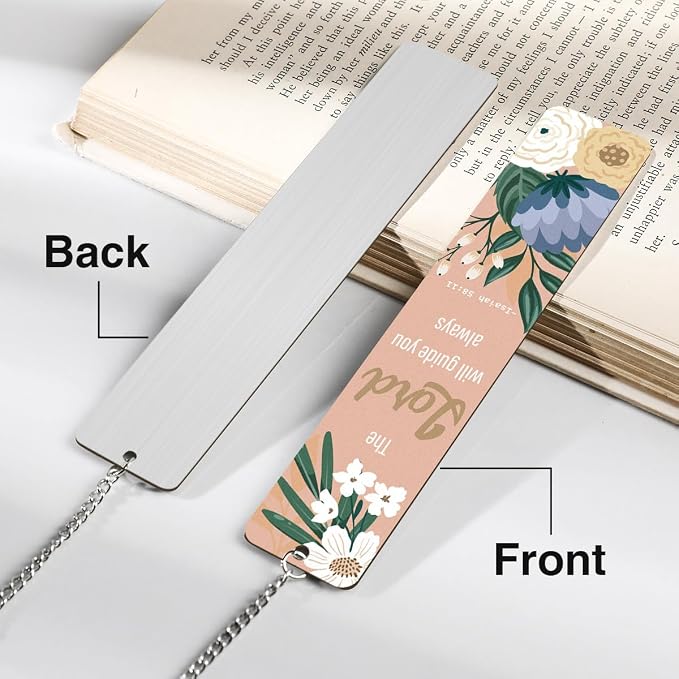 Christian Gifts Bible Bookmark, Religious Bible Verse Metal Bookmark, Inspirational Christian Bookmarks for Women, Her, Book Lovers, Friends, Coworker, Mother, Sister, Wife