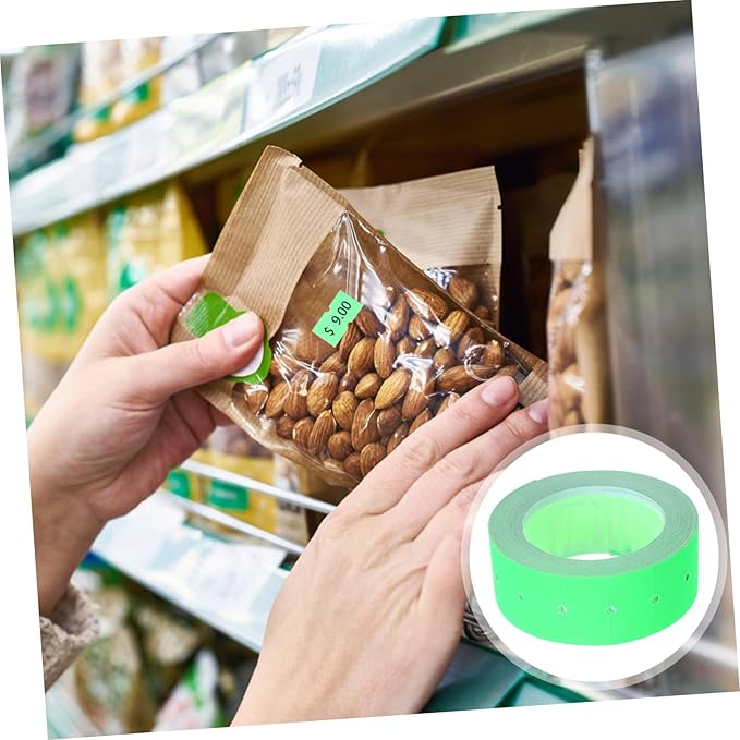 VILLCASE 5000pcs Price Tag Stickers Self-Adhesive Marker Labels for Retail Use Fluorescent for Office Pricing and Organization Quality Paper Easy Application