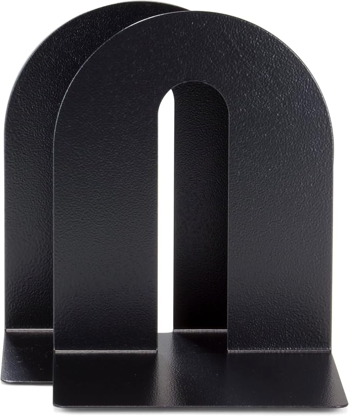 Officemate® OIC® Magnetic Heavy-Duty Bookends, 10" x 8" x 8", Black, (Pack of 12)