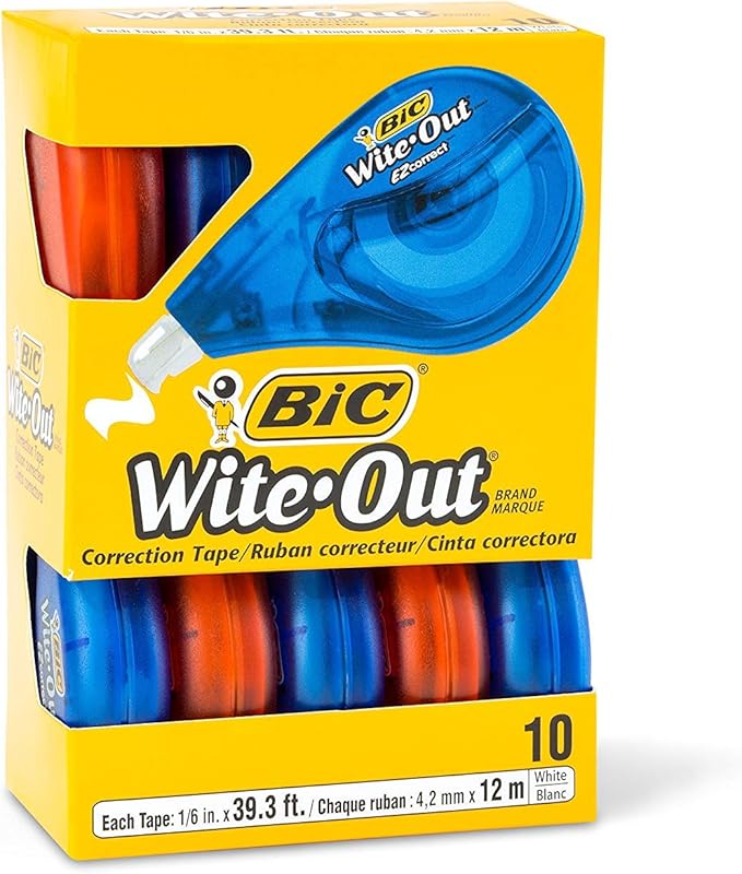 BIC Wite-Out Brand EZ Correct Correction Tape, White, 40-Count (40, Original)