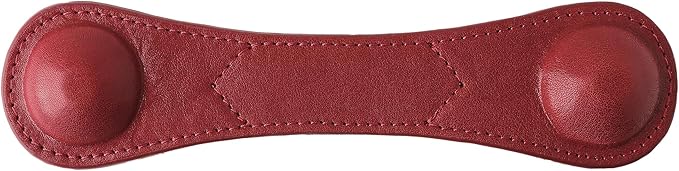 KINIVA Leather Weighted Bookmarks Book Weight Page Holder for Reading,Book Open Holder for Kids Adult,Gifts for Reader (Red)