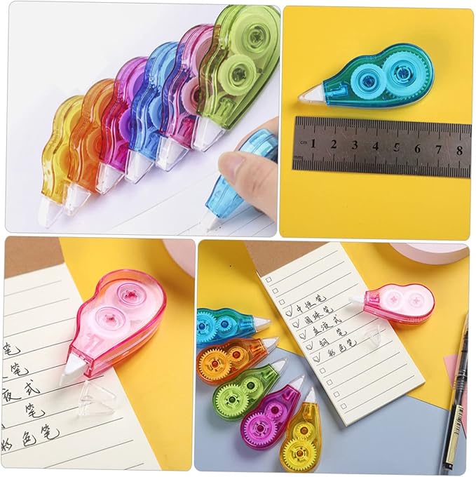 Milisten Highlighter Correction Tape Correction Belt Stationery for Boys and Girls Random