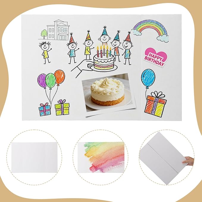 CRUGLA Trifold Poster Board – 5 Pack, 24 x 16 White Corrugated Presentation Display Boards for Science Fairs, School Projects, Exhibitions, and Office Presentations