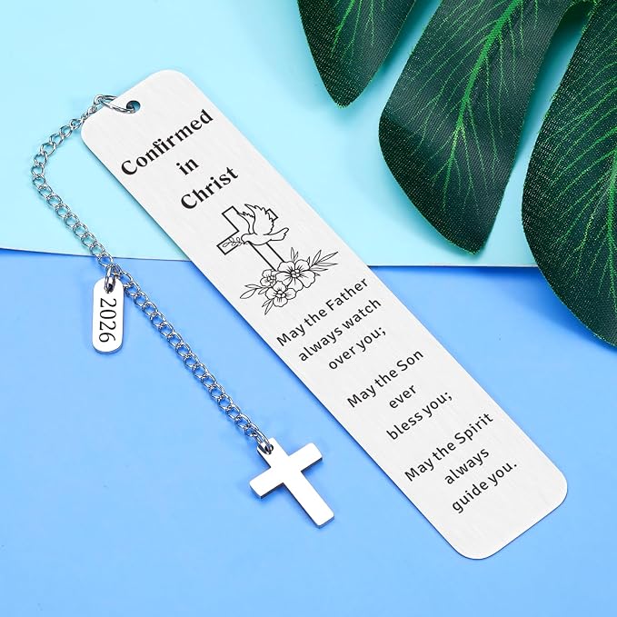 Confirmation Gifts for Teenage Boys Girl 2026 Confirmation Gifts for Boys Teen Girls Confirmed in Christ Christian Bookmark Faith Based Gift for Women Men Religious Easter Basket Stuffers for Tween