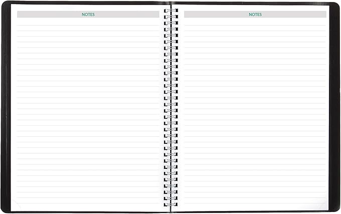 Brownline® 2026 EcoLogix® Monthly Planner, 14 Months, December 2025 to January 2027, Recycled, Twin-Wire Binding, 11" x 8.5", Black (CB435W.BLK-26)
