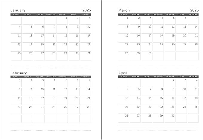 2026 National Parks WPA Weekly Planner 6" x 8.25" Spiral Bound