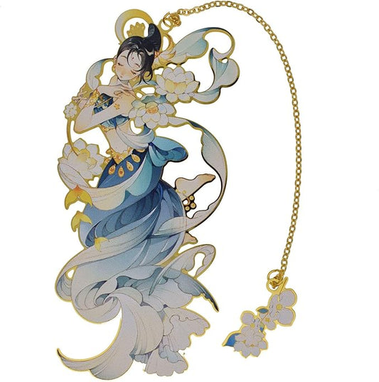 BLBMH Cute Bookmarks Birthday Christmas Gifts for Women Girls Pretty Chinese Anime Book Mark Stocking Stuffers - Dancing Fairies -DF2
