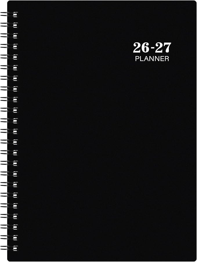 Planner 2026-2027 - Academic Planner 2026-2027, Weekly and Monthly, Jul 2026 - Jun 2027, 26-27 Planner 6.3” × 8.4”, Notes, Thick Paper, Back Pocket, Twin-wire Binding