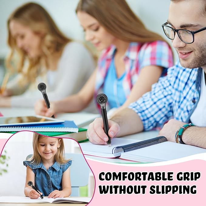 Gersoniel 10 Pack Correction Tape Pen Correctional Ink Tape Push Pull Protective, Easy to Use Applicator for School Office Supplies, 0.2 x 236 Inch (Black Color)