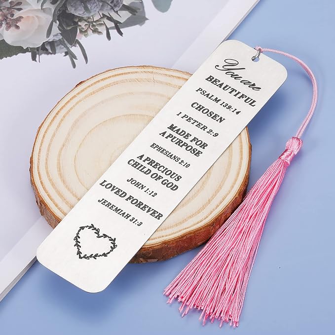 Inspirational Christian Gifts for Women: Bible Verse Bookmark with Tassel - Perfect for Book Lovers, Birthdays, Christmas, Friends, Sisters, Book Clubs & Religious Gifts