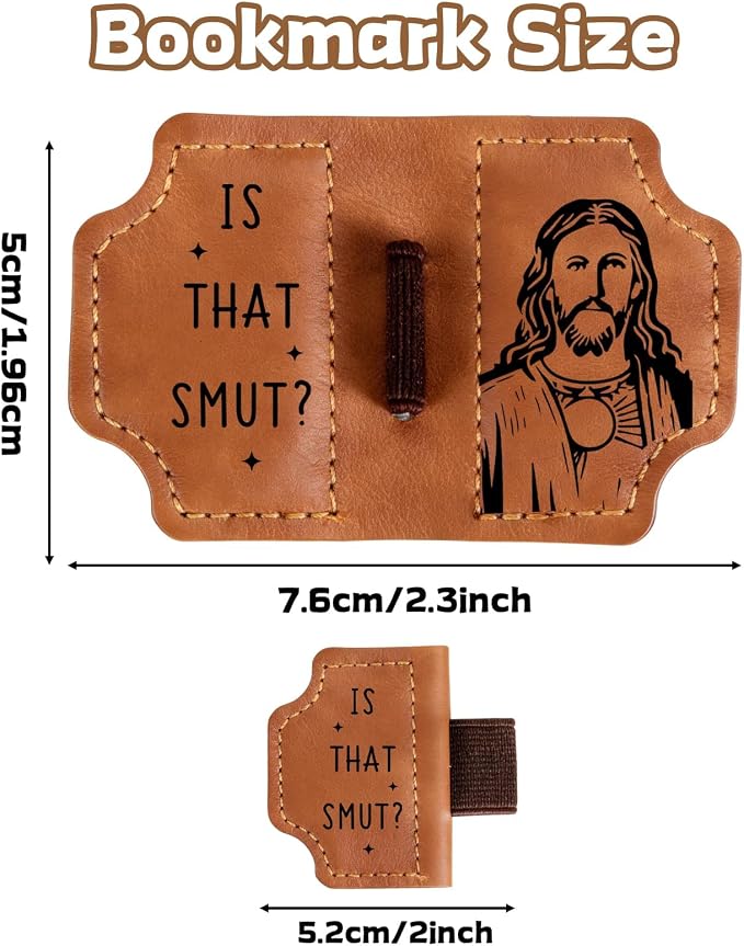 Jesus Easter Basket Stuffers - Confirmation Gifts for Teen Girls Boys Jesus Leather Bookmark Gifts for Women Funny Book Lover Gifts for Friends Easter Gifts for Women Religious Easter Basket Stuffers