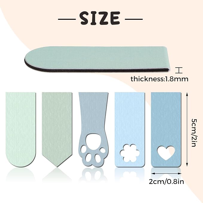 48PCS Magnetic Bookmarks Bulk Easter Day Gifts, 24 Colors Book Marks for Reading Women Men for Book Lovers Students Teachers Birthday Gifts